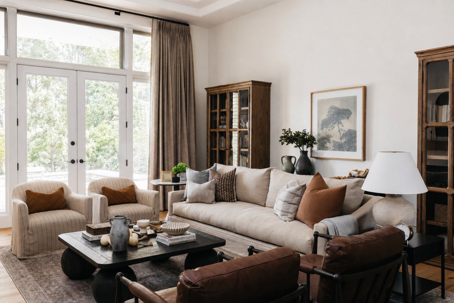 Living room designed by Fitch Hill Design, Heirloom House
