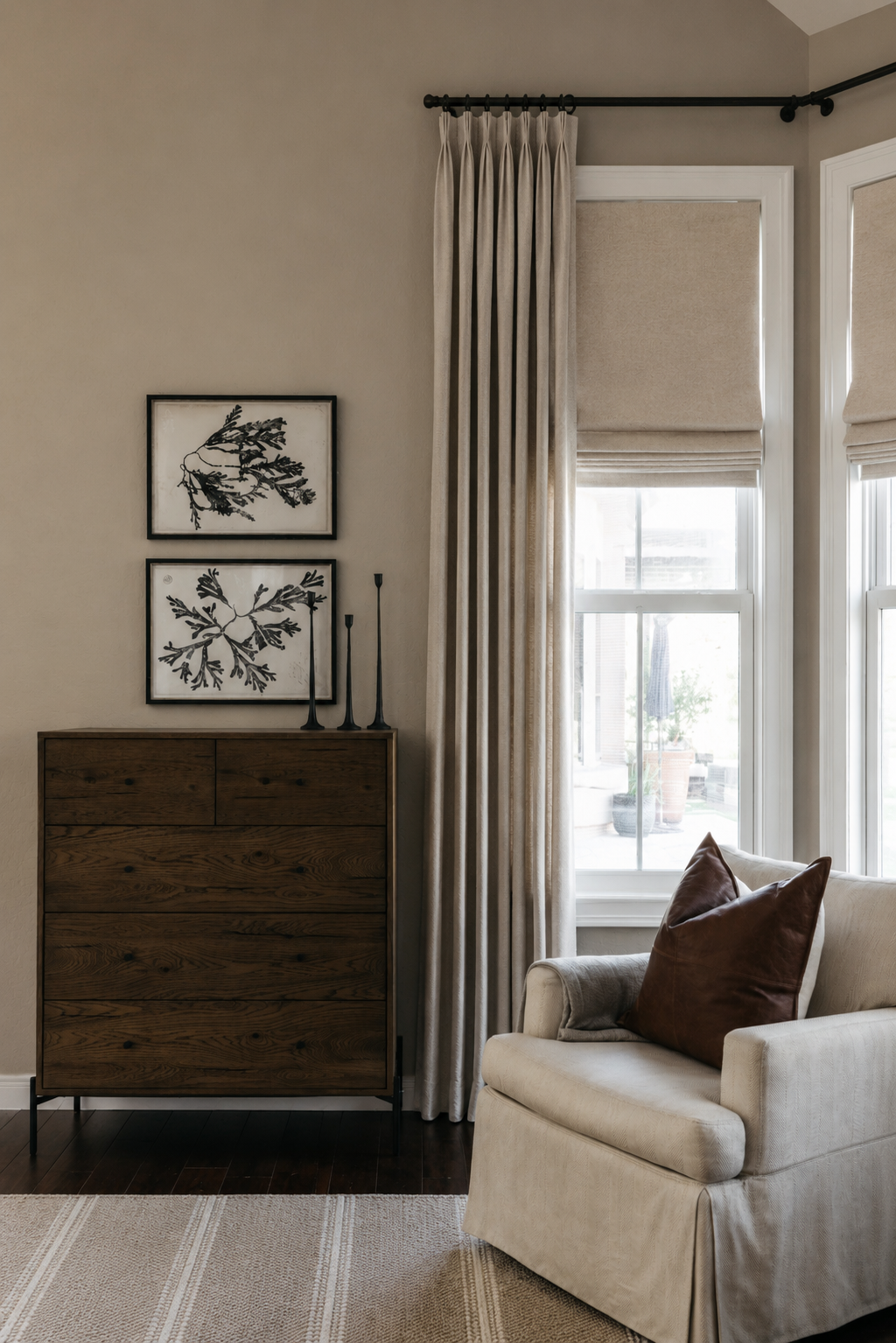 Master bedroom corner detail, The Considered Home